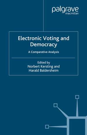 Electronic Voting and Democracy de N. Kersting