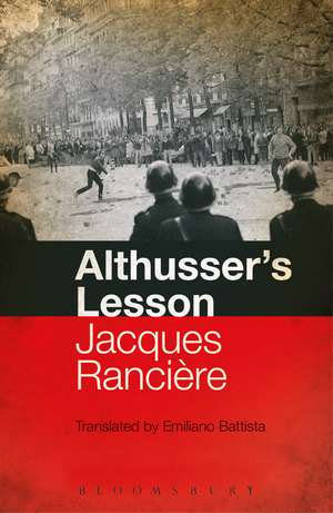 Althusser's Lesson de Jacques Rancière