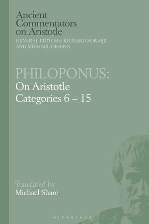 Philoponus: On Aristotle Categories 6-15 de Michael Share