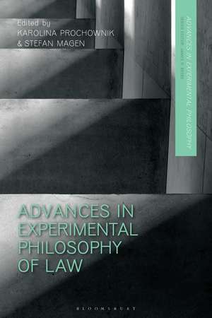 Advances in Experimental Philosophy of Law de Karolina Prochownik