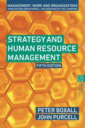 Strategy and Human Resource Management de Professor Peter Boxall