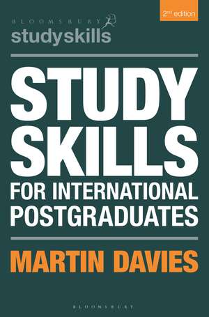 Study Skills for International Postgraduates de Martin Davies