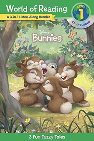 World of Reading Disney Bunnies 3-in-1 Listen-Along Reader (Level 1): 3 Fun Fuzzy Tales de Disney Book Group