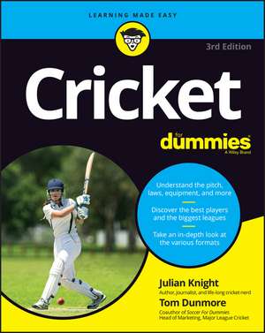 Cricket For Dummies 3rd Edition de J. K. Night