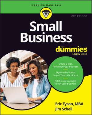 Small Business For Dummies, 6th Edition de Tyson