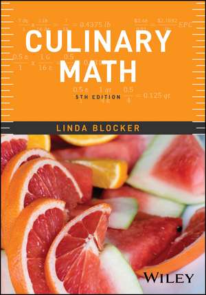 Culinary Math de Linda (The Culinary Institute of AmericaHyde Park Blocker