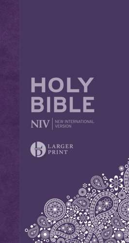 NIV Larger Print Personal Purple Soft-Tone Bible de New International Version