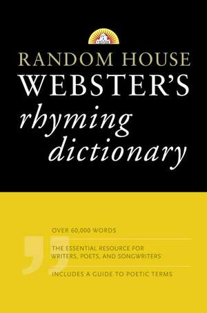 Random House Webster's Rhyming Dictionary de Random House