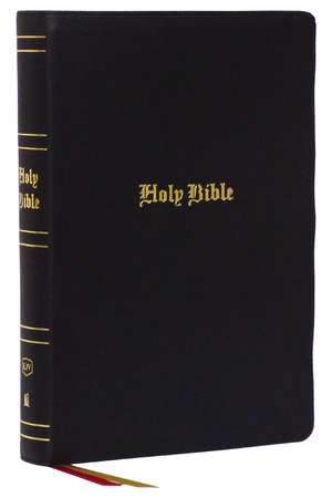 KJV Holy Bible: Super Giant Print with 43,000 Cross References, Black Genuine Leather, Red Letter, Comfort Print: King James Version de Thomas Nelson