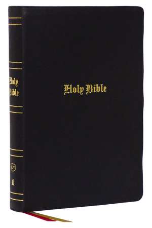 KJV Holy Bible: Super Giant Print with 43,000 Cross References, Black Genuine Leather, Red Letter, Comfort Print (Thumb Indexed): King James Version de Thomas Nelson