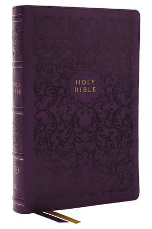 KJV Holy Bible with 73,000 Center-Column Cross References, Purple Leathersoft, Red Letter, Comfort Print (Thumb Indexed): King James Version de Thomas Nelson