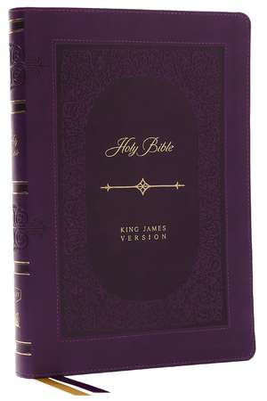 KJV Holy Bible: Giant Print Thinline, Purple Leathersoft, Red Letter, Comfort Print: King James Version (Vintage) de Thomas Nelson