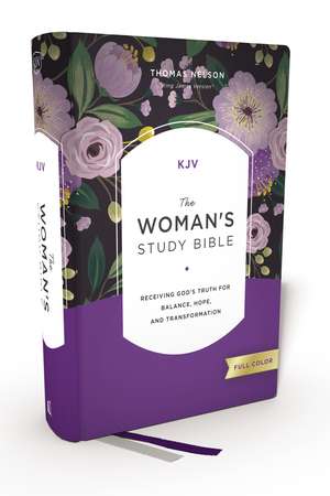 KJV, The Woman's Study Bible, Hardcover, Red Letter, Full-Color Edition, Comfort Print: Receiving God's Truth for Balance, Hope, and Transformation de Dorothy Kelley Patterson