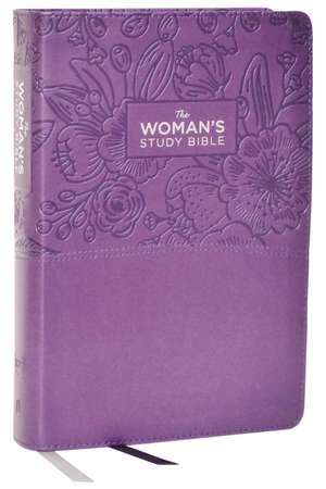 KJV, The Woman's Study Bible, Purple Leathersoft, Red Letter, Full-Color Edition, Comfort Print: Receiving God's Truth for Balance, Hope, and Transformation de Dorothy Kelley Patterson