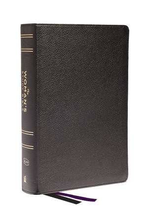 KJV, The Woman's Study Bible, Black Genuine Leather, Red Letter, Full-Color Edition, Comfort Print (Thumb Indexed): Receiving God's Truth for Balance, Hope, and Transformation de Dorothy Kelley Patterson