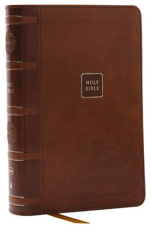 NKJV Compact Paragraph-Style Bible w/ 43,000 Cross References, Brown Leathersoft, Red Letter, Comfort Print: Holy Bible, New King James Version: Holy Bible, New King James Version de Thomas Nelson