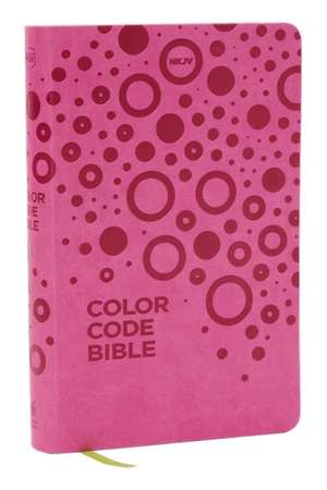 Nkjv, Color Code Bible for Kids, Pink Leathersoft, Comfort Print de Thomas Nelson