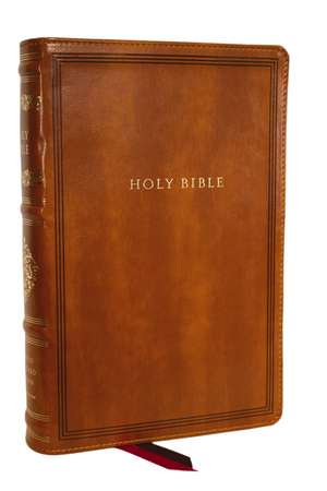 RSV Personal Size Bible with Cross References, Brown Leathersoft, (Sovereign Collection) de Thomas Nelson