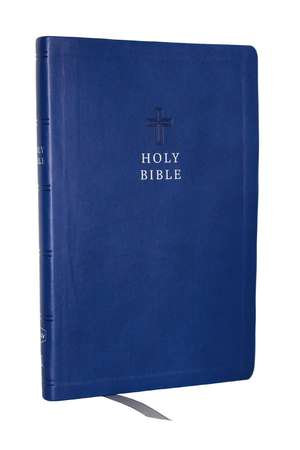 KJV Holy Bible, Value Ultra Thinline, Blue Leathersoft, Red Letter, Comfort Print de Thomas Nelson