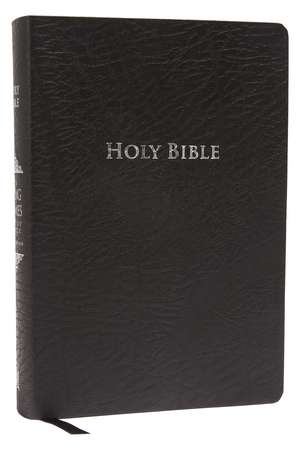 KJV Study Bible, Large Print, Bonded Leather, Black, Red Letter: Second Edition de Thomas Nelson