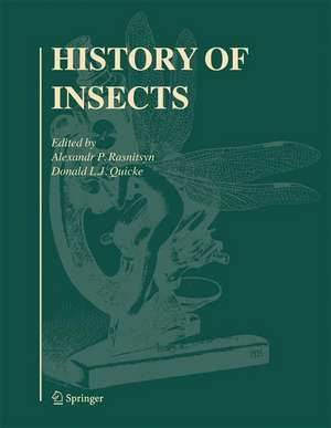 History of Insects de Donald L. Quicke