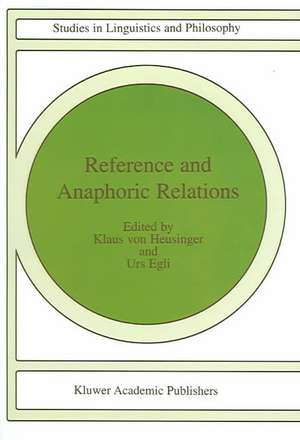 Reference and Anaphoric Relations de H.K. von Heusinger