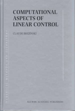 Computational Aspects of Linear Control de Claude Brezinski