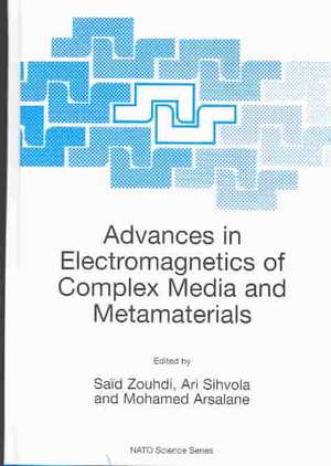 Advances in Electromagnetics of Complex Media and Metamaterials de Saïd Zouhdi