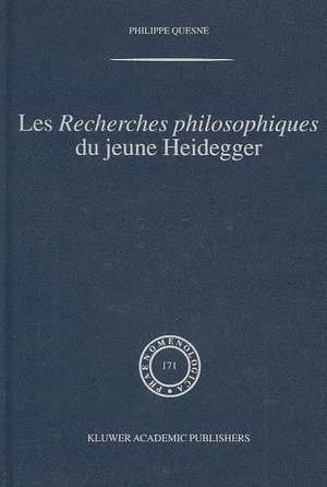 Les recherches philosophiques du jeune Heidegger de Philippe Quesne