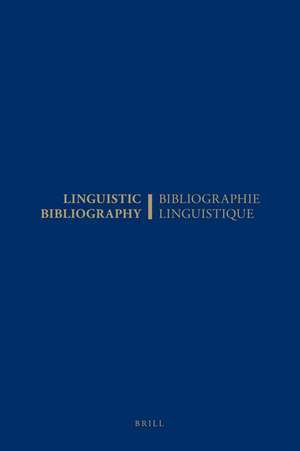 Bibliographie linguistique de l'année 1999/Linguistic Bibliography for the year 1999