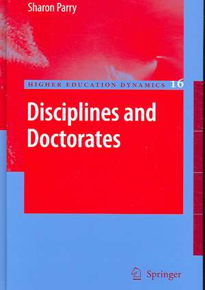 Disciplines and Doctorates de Sharon Parry