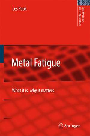 Metal Fatigue: What It Is, Why It Matters de L.P. Pook