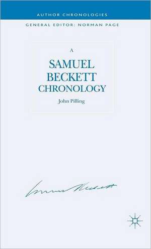 A Samuel Beckett Chronology de J. Pilling