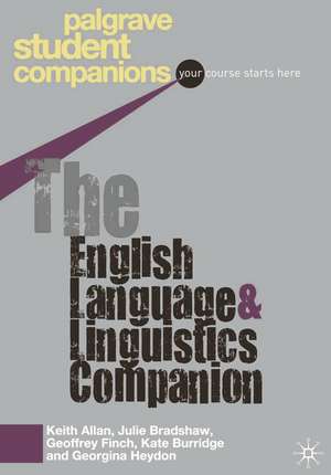 The English Language and Linguistics Companion de Keith Allan