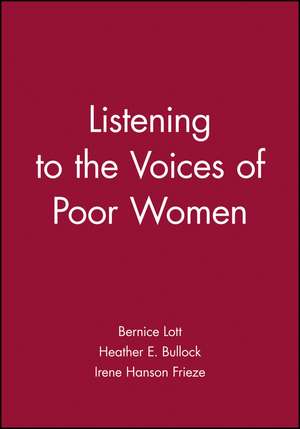 Listening to the Voices of Poor Women de B Lott