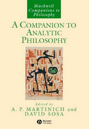 A Companion to Analytic Philosophy de A Martinich