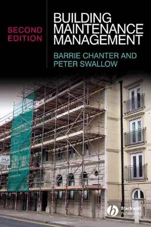 Building Maintenance Management 2e de B Chanter