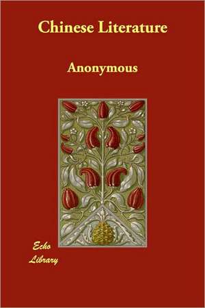 Chinese Literature de Anonymous