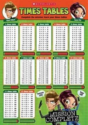 Times Tables Poster de Scholastic