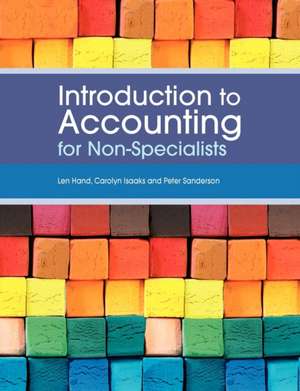 Introduction to Accounting for Non-Specialists de Len Hand