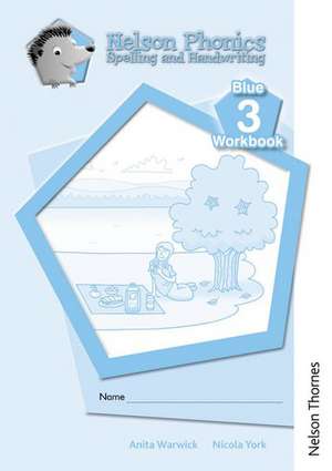 Nelson Phonics Spelling and Handwriting Blue Workbooks 3 (10) de Anita Warwick