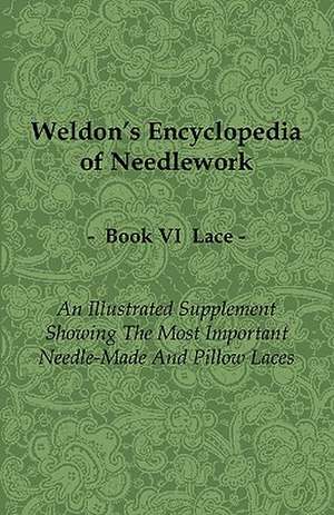 Weldon's Encyclopedia of Needlework - Lace - Book VI - An Illustrated Supplement Showing the Most Important Needle-Made and Pillow Laces de Anon