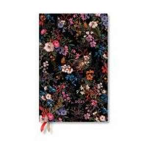 Paperblanks 2025 Weekly Planner Floralia William Kilburn 12-Month Maxi Horizontal Elastic Band 160 Pg 100 GSM