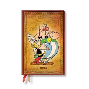 Asterix & Obelix (The Adventures of Asterix) Mini 12-month Horizontal Hardback Dayplanner 2025 (Elastic Band Closure) de Paperblanks