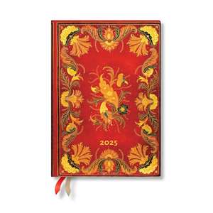 Fiammetta (Midi 12-month Horizontal Hardback Dayplanner 2025 (Elastic Band Closure) de Paperblanks