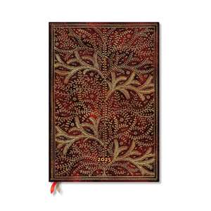 Wildwood (Tree of Life) Grande 12-month Vertical Hardback Dayplanner 2025 (Elastic Band Closure) de Paperblanks