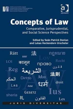 Concepts of Law: Comparative, Jurisprudential, and Social Science Perspectives de Lukas Heckendorn Urscheler