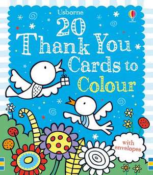 20 Thank You Cards to Colour de Candice Whatmore