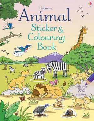 Animal Sticker and Colouring Book de JESSICA GREENWELL