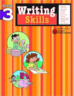 Writing Skills: Grade 3 (Flash Kids Harcourt Family Learning) de Flash Kids Editors